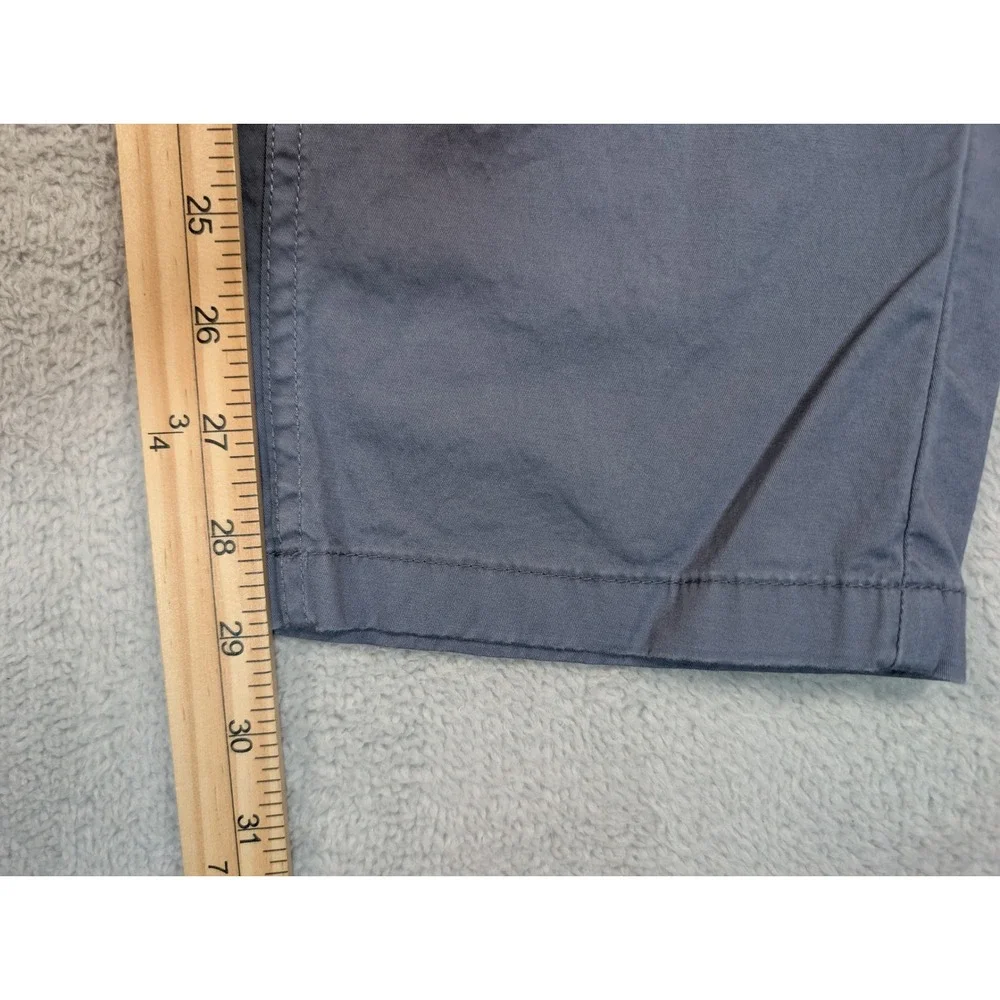 Mugsy Cadets Mens 32x30 Slim Fit Chino Pants Grey Blue Stretch Cotton K7PNNY